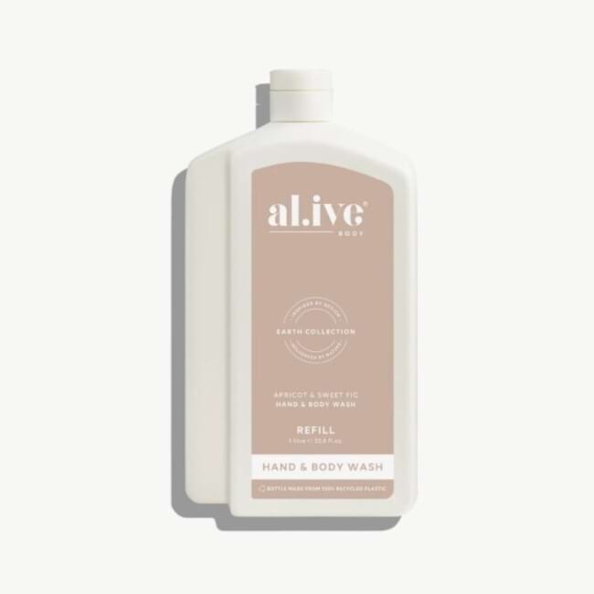 1L Wash Refill Apricot and Sweet Fig